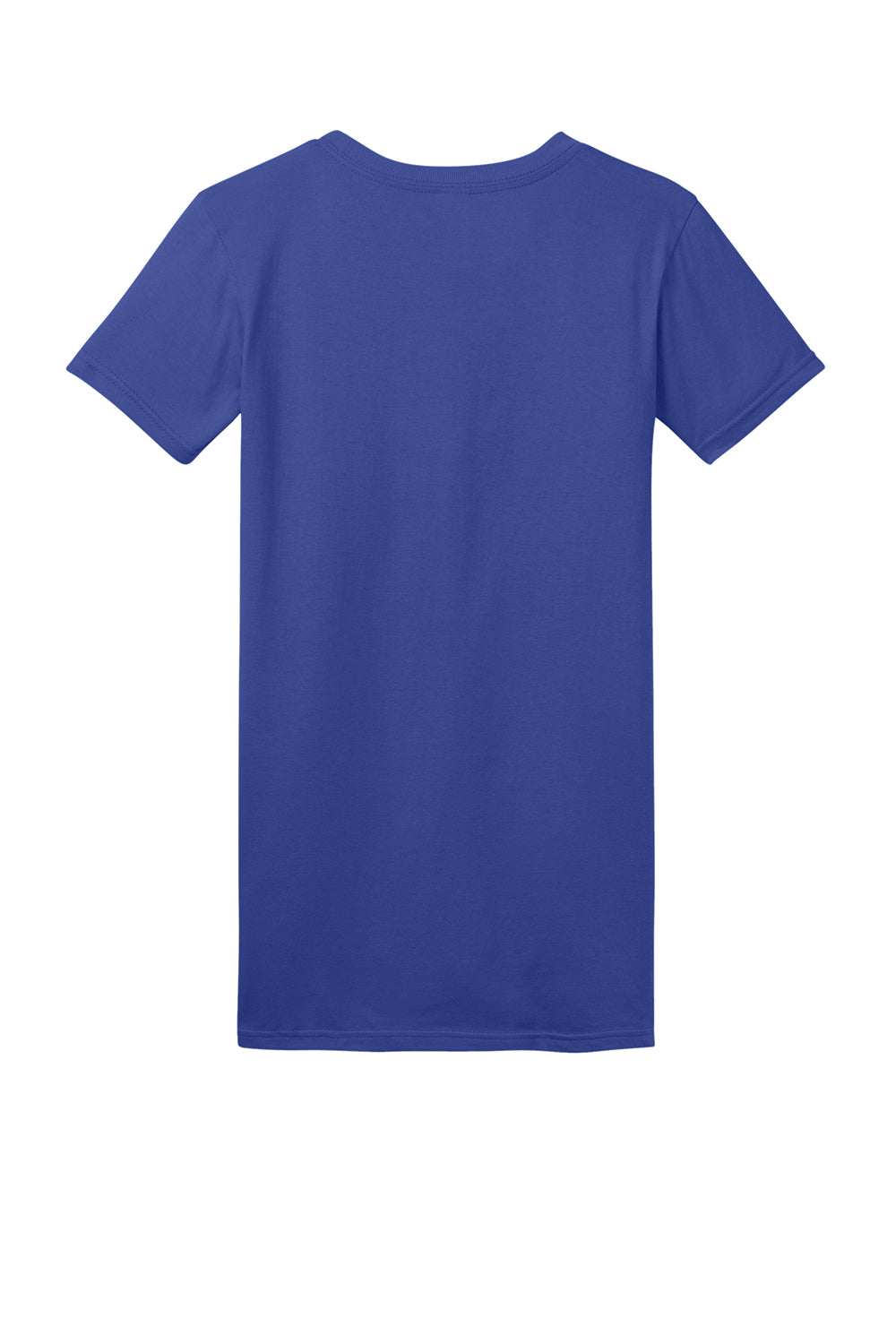 District DT5001 Womens The Concert Short Sleeve Crewneck T-Shirt Deep Royal Blue Flat Back