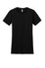 District DT5001 Womens The Concert Short Sleeve Crewneck T-Shirt Black Flat Front