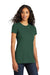 District DT5001 Womens The Concert Short Sleeve Crewneck T-Shirt Forest Green Model 3q