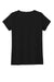 District DT5002 Womens The Concert Short Sleeve V-Neck T-Shirt Black Flat Back