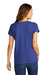 District DT5002 Womens The Concert Short Sleeve V-Neck T-Shirt Deep Royal Blue Model Back