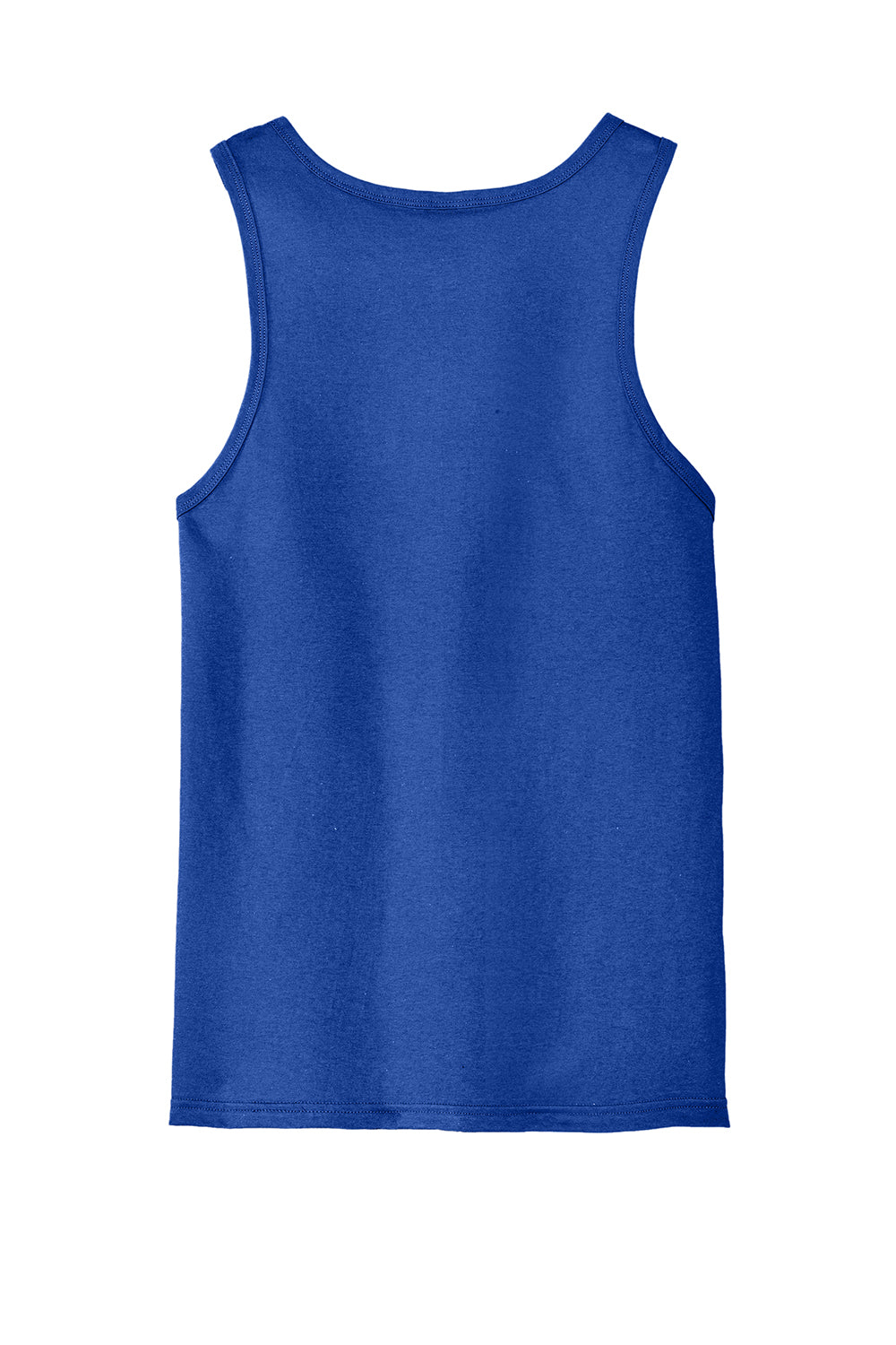 District DT5300 Mens The Concert Tank Top Deep Royal Blue Flat Back