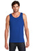 District DT5300 Mens The Concert Tank Top Deep Royal Blue Model Front