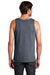 District DT5300 Mens The Concert Tank Top Heather Navy Blue Model Back