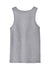 District DT5300 Mens The Concert Tank Top Heather Grey Flat Back