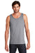 District DT5300 Mens The Concert Tank Top Heather Grey Model Front