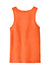 District DT5300 Mens The Concert Tank Top Neon Orange Flat Back