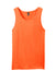 District DT5300 Mens The Concert Tank Top Neon Orange Flat Front