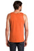 District DT5300 Mens The Concert Tank Top Neon Orange Model Back