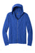 District DT565 Mens Medal Full Zip Hooded Sweatshirt Hoodie Deep Royal Blue Flat Front