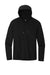 District DT571 Mens French Terry Hooded T-Shirt Hoodie Black Flat Front