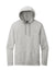 District DT571 Mens French Terry Hooded T-Shirt Hoodie Heather Light Grey Flat Front