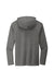 District DT571 Mens French Terry Hooded T-Shirt Hoodie Washed Coal Grey Flat Back