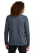 District DT572 Mens French Terry Crewneck Sweatshirt Washed Indigo Blue Model Back