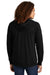 District DT573 Mens French Terry Full Zip Hooded Sweatshirt Hoodie Black Model Back