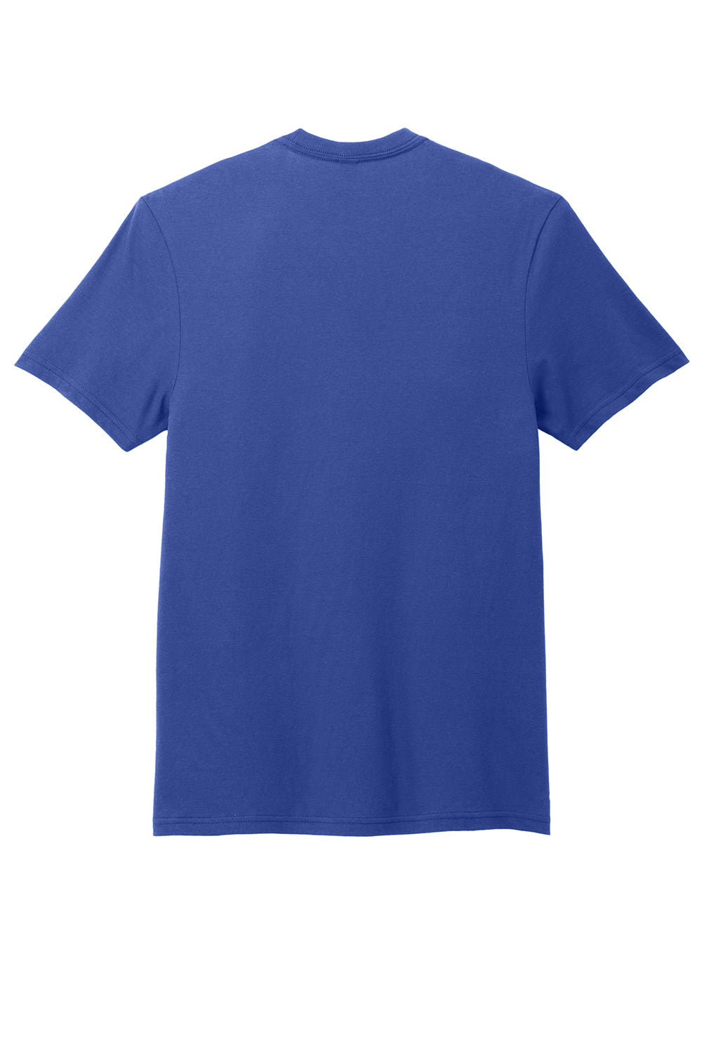 District DT6000P Mens Very Important Short Sleeve Crewneck T-Shirt w/ Pocket Deep Royal Blue Flat Back