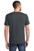 District DT6000P Mens Very Important Short Sleeve Crewneck T-Shirt w/ Pocket Charcoal Grey Model Back