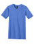 District DT6000P Mens Very Important Short Sleeve Crewneck T-Shirt w/ Pocket Heather Royal Blue Flat Front