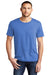 District DT6000P Mens Very Important Short Sleeve Crewneck T-Shirt w/ Pocket Heather Royal Blue Model Front