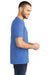 District DT6000P Mens Very Important Short Sleeve Crewneck T-Shirt w/ Pocket Heather Royal Blue Model Side