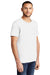 District DT6000P Mens Very Important Short Sleeve Crewneck T-Shirt w/ Pocket White Model 3q