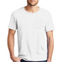 District Mens Very Important Short Sleeve Crewneck T-Shirt w/ Pocket - White