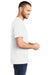 District DT6000P Mens Very Important Short Sleeve Crewneck T-Shirt w/ Pocket White Model Side