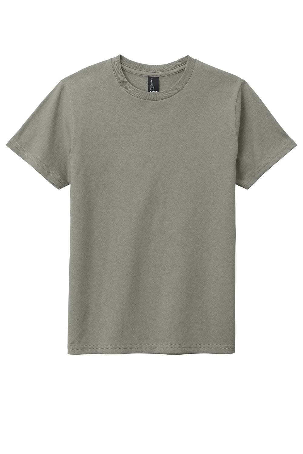 District DT6000Y Youth Very Important Short Sleeve Crewneck T-Shirt Deep Smoke Grey Flat Front