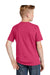 District DT6000Y Youth Very Important Short Sleeve Crewneck T-Shirt Flush Pink Model Back