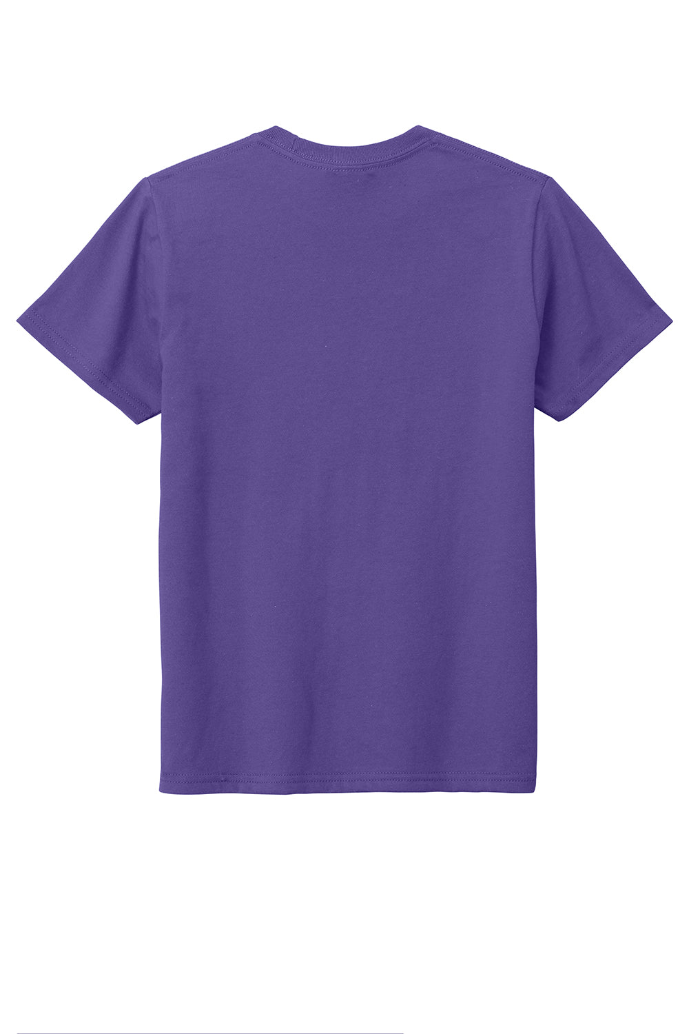 District DT6000Y Youth Very Important Short Sleeve Crewneck T-Shirt Purple Flat Back