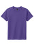 District DT6000Y Youth Very Important Short Sleeve Crewneck T-Shirt Purple Flat Front