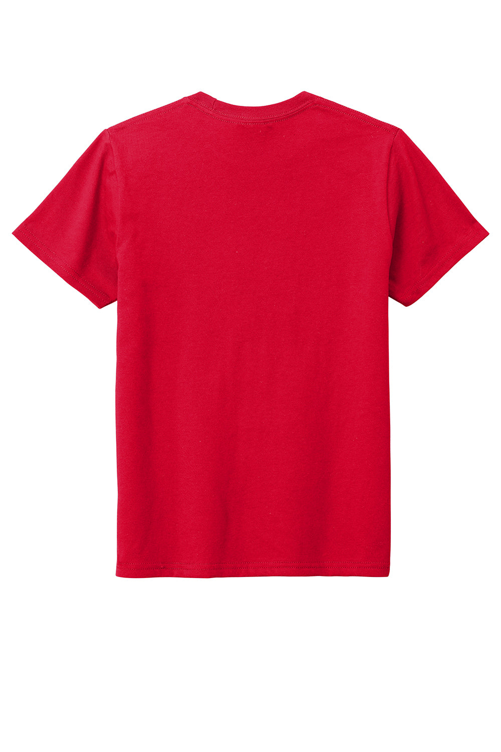 District DT6000Y Youth Very Important Short Sleeve Crewneck T-Shirt Classic Red Flat Back