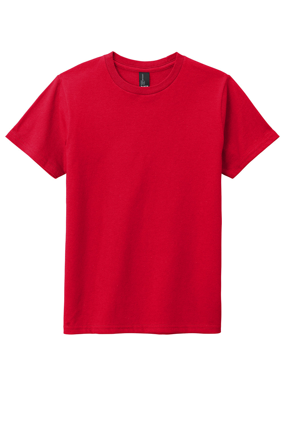 District DT6000Y Youth Very Important Short Sleeve Crewneck T-Shirt Classic Red Flat Front