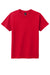 District DT6000Y Youth Very Important Short Sleeve Crewneck T-Shirt Classic Red Flat Front