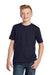 District DT6000Y Youth Very Important Short Sleeve Crewneck T-Shirt New Navy Blue Model Front