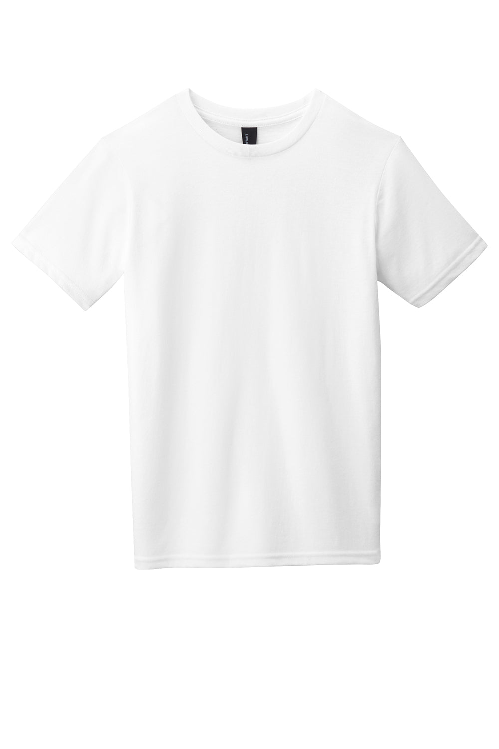 District DT6000Y Youth Very Important Short Sleeve Crewneck T-Shirt White Flat Front