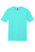 District DT6000 Mens Very Important Short Sleeve Crewneck T-Shirt Aqua Green Flat Front