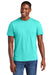 District DT6000 Mens Very Important Short Sleeve Crewneck T-Shirt Aqua Green Model Front