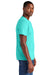 District DT6000 Mens Very Important Short Sleeve Crewneck T-Shirt Aqua Green Model Side