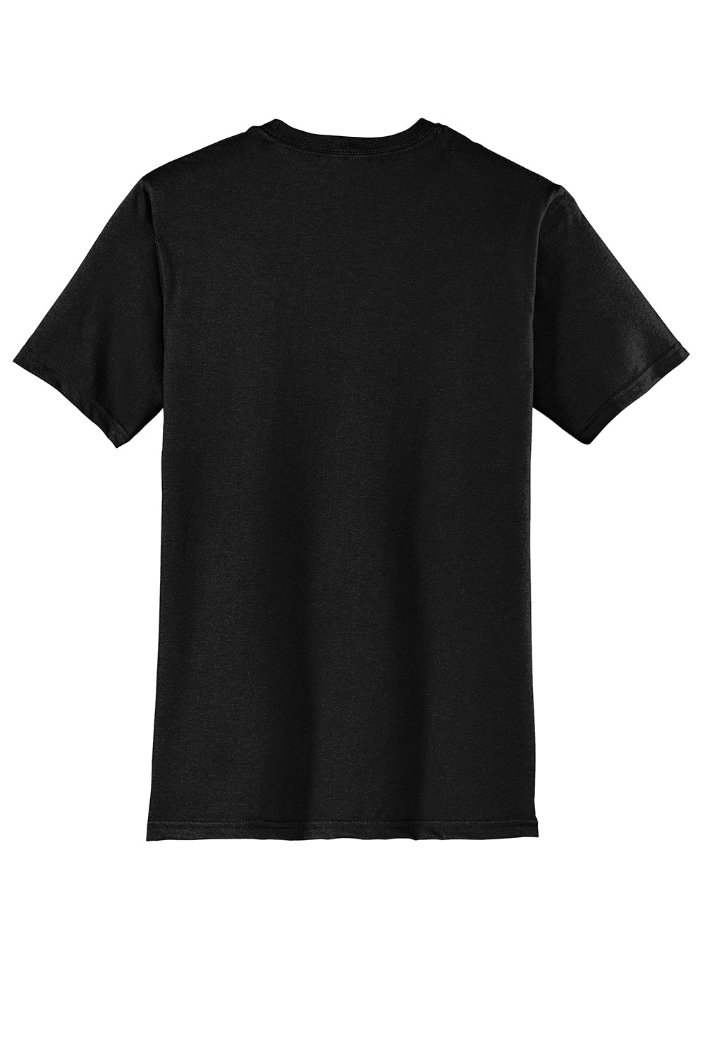 District DT6000 Mens Very Important Short Sleeve Crewneck T-Shirt Black Flat Back