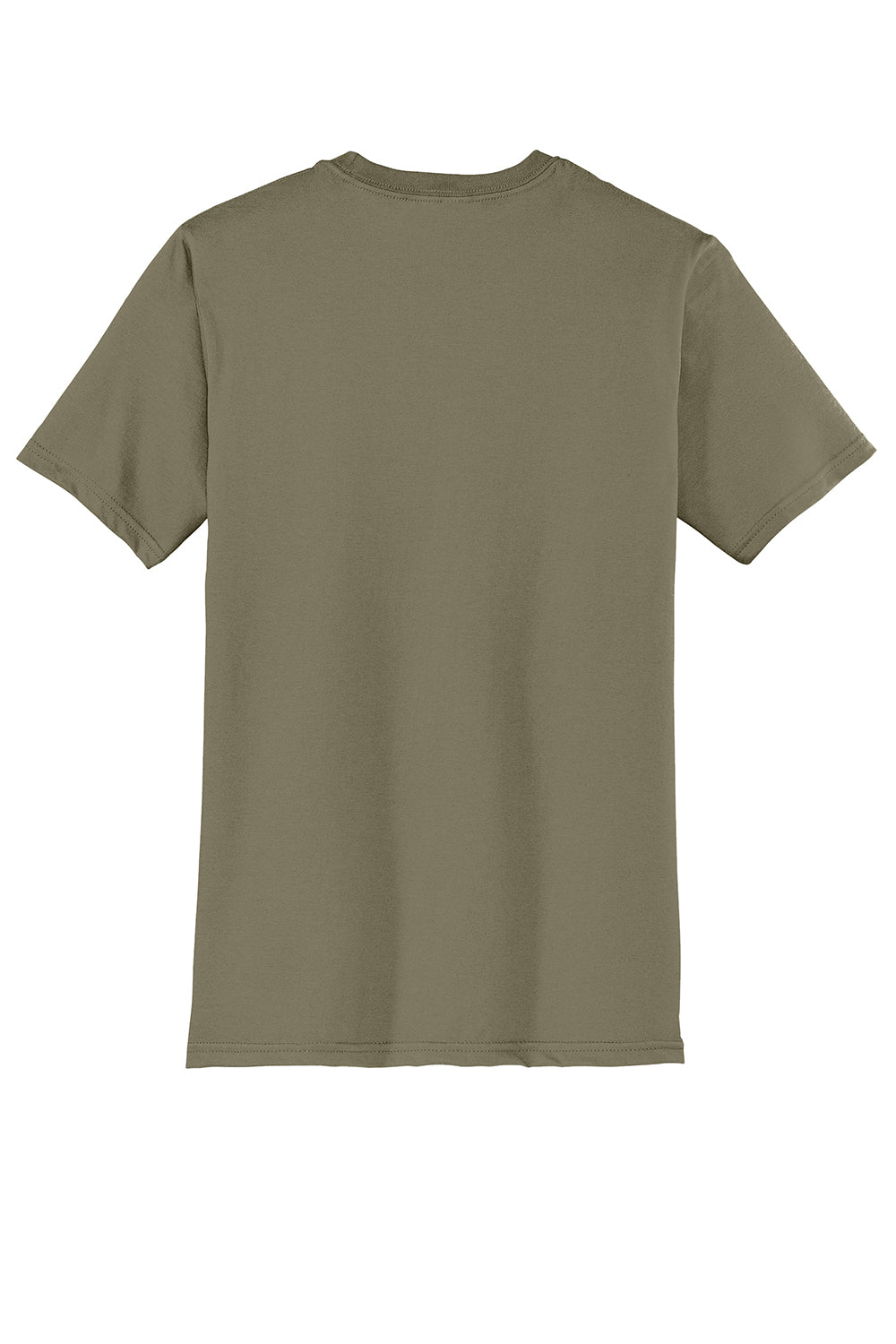 District DT6000 Mens Very Important Short Sleeve Crewneck T-Shirt Coyote Brown Flat Back