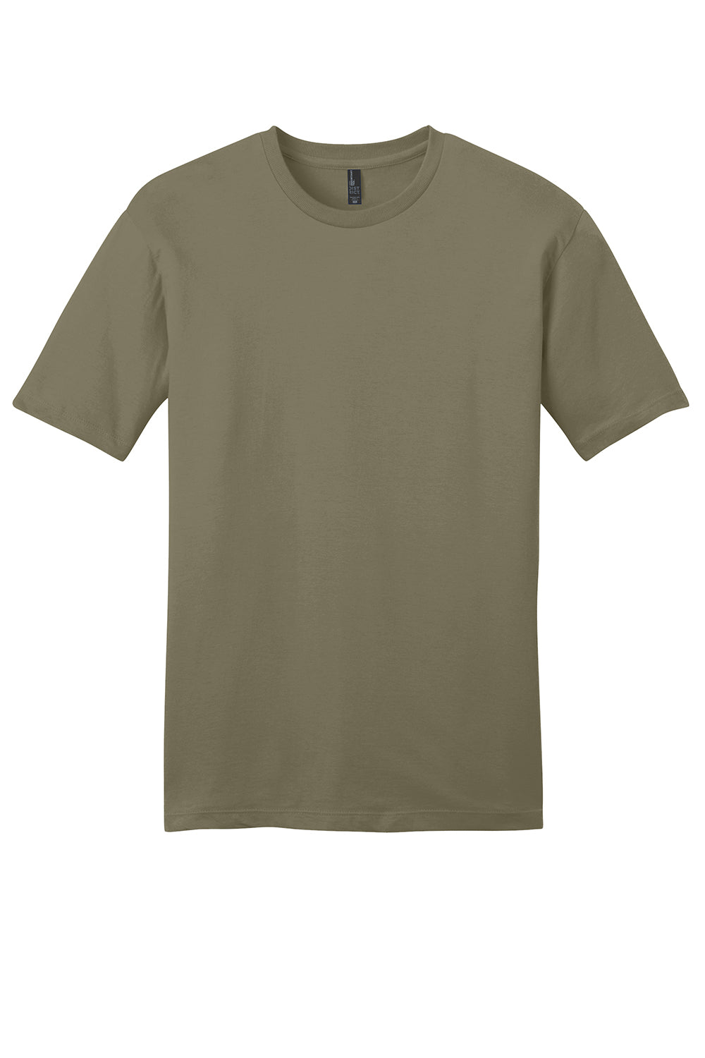 District DT6000 Mens Very Important Short Sleeve Crewneck T-Shirt Coyote Brown Flat Front