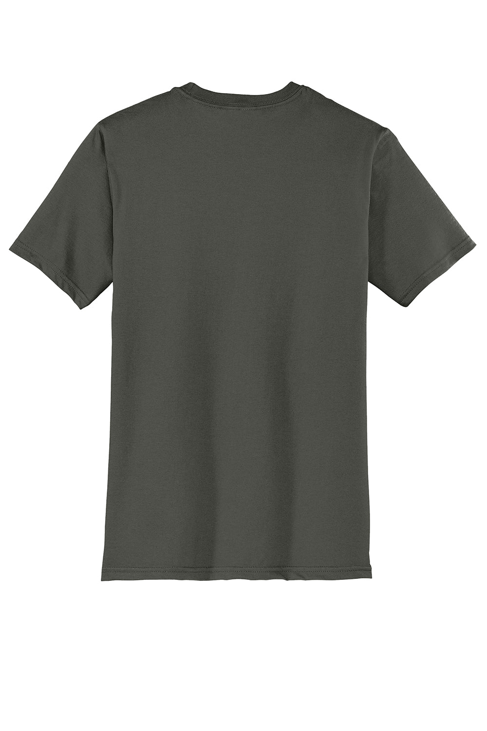 District DT6000 Mens Very Important Short Sleeve Crewneck T-Shirt Deepest Grey Flat Back