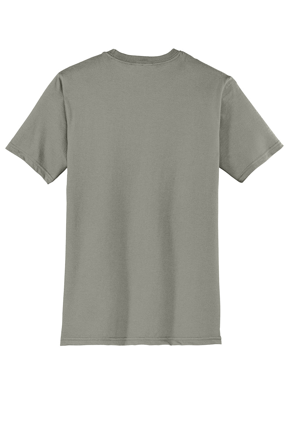 District DT6000 Mens Very Important Short Sleeve Crewneck T-Shirt Deep Smoke Grey Flat Back