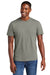 District DT6000 Mens Very Important Short Sleeve Crewneck T-Shirt Deep Smoke Grey Model Front