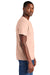 District DT6000 Mens Very Important Short Sleeve Crewneck T-Shirt Dusty Peach Model Side