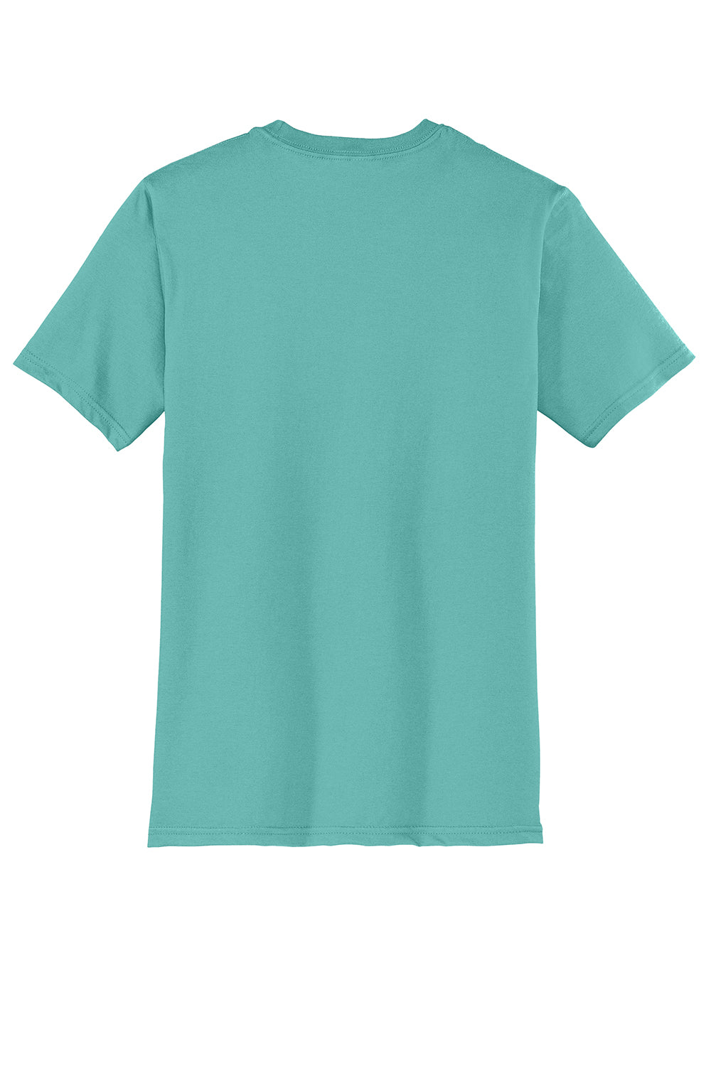 District DT6000 Mens Very Important Short Sleeve Crewneck T-Shirt Eucalyptus Blue Flat Back