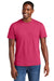 District DT6000 Mens Very Important Short Sleeve Crewneck T-Shirt Flush Pink Model Front