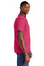 District DT6000 Mens Very Important Short Sleeve Crewneck T-Shirt Flush Pink Model Side