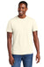 District DT6000 Mens Very Important Short Sleeve Crewneck T-Shirt Gardenia Model Front